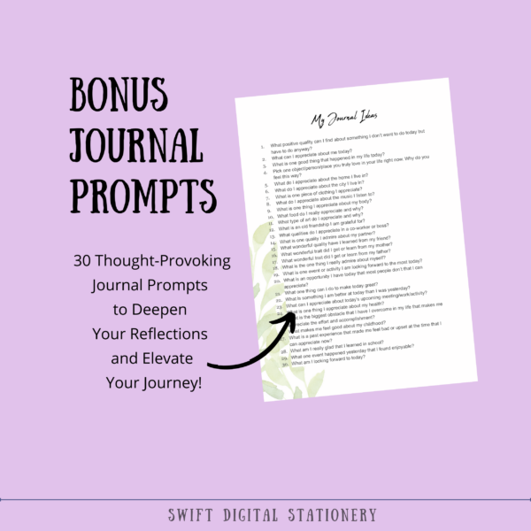 Mini Happiness and Gratitude Journal with Bonus Inspirational Journal Prompts - Image 9